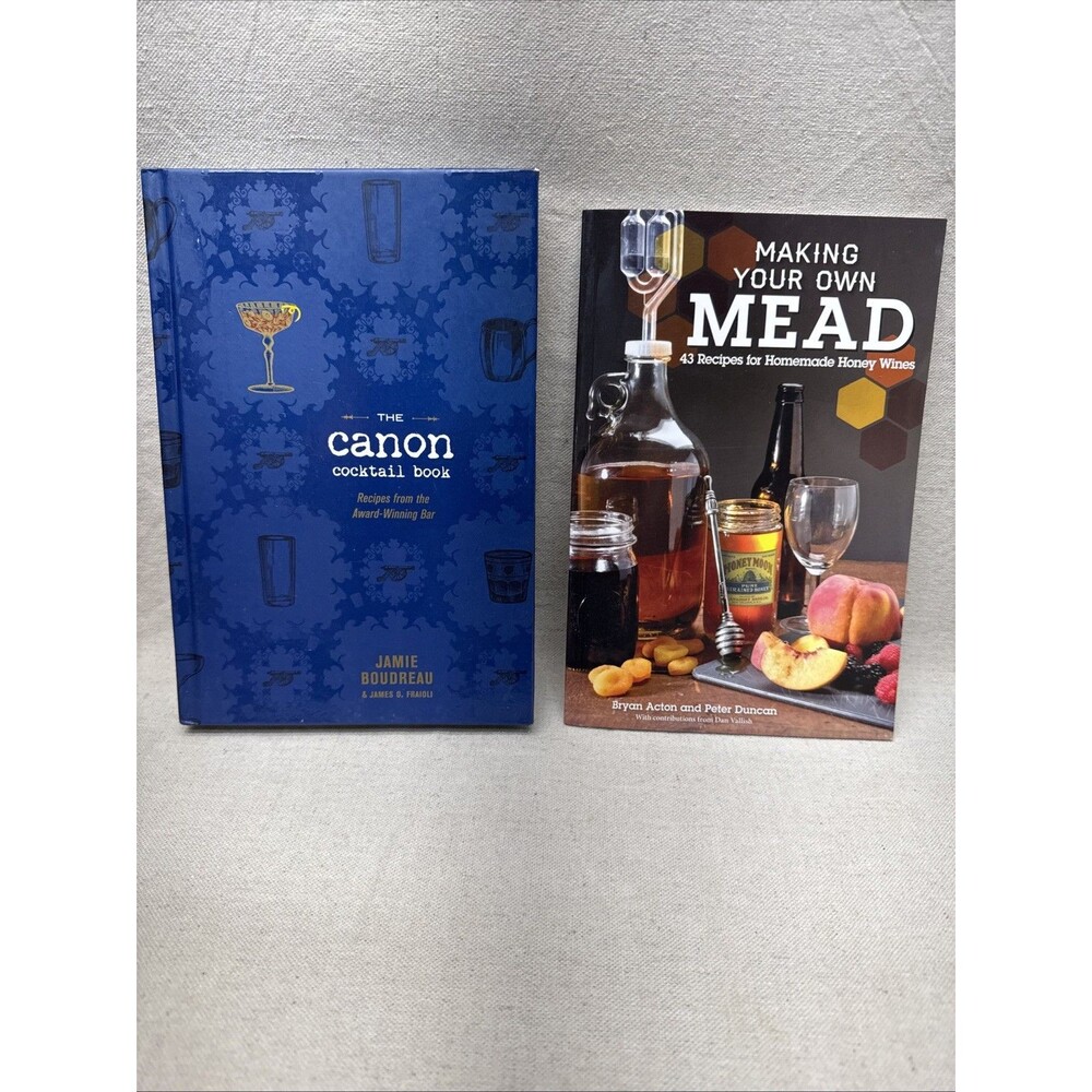 Mixologist Cocktail Recipe Book Lot Canon Cocktail Book + Making Your Own Mead